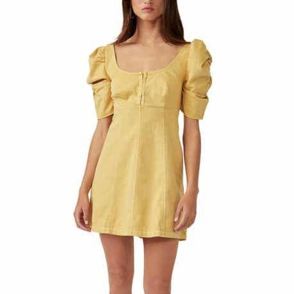 Free People Cheyenne Denim Minidress - Picture 1 of 6